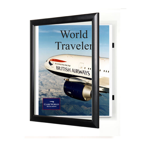 12 x 12 POSTER DISPLAY SWINGFRAME (SHOWN in BLACK)