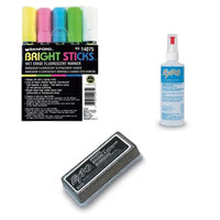 OPTIONAL ACCESSORIES: STANDARD MARKER SET, ERASER, and SPRAY CLEANER