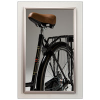 SATIN SILVER 16x20 METAL FRAME WITH 1" WIDE FRAME PROFILE