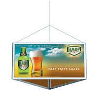 18 x 36 x 36 LIGHTWEIGHT ALUMINUM CEILING DISPLAYS - TRIANGULAR