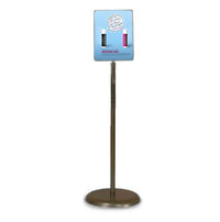 7 x 11 Poster Sign Stand on Pedestal | Bronze