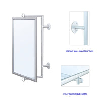 22 x 28 Lightweight Aluminum Swivel Displays - Wall Mount