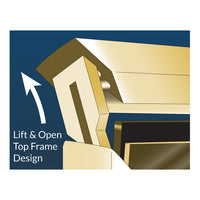 Elegant, Hospitality, Changeable Letter Board 22x28 Wall Frame with Easy Change " Top Lift" Frame