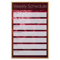 CUSTOM PRINTED IMAGE onto MAGNETIC 24x36 WHITEBOARD DRY ERASE DISPLAY BOARD | LIGHT OAK WOOD FINISH