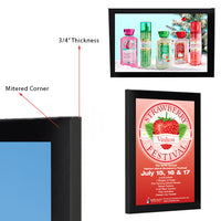 24 x 36 LED Light Box with Magnetized Acrylic Face can Mount in Portrait or Landscape Position.