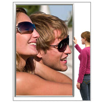 SNAP OPEN ALL 4 FRAME SIDES FOR EASY 24 x 72 POSTER CHANGES