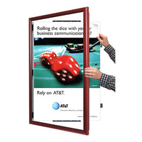 SWING-OPEN & SWING CLOSE FOR EASY CHANGE OF 27x41 POSTERS