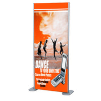 84" MODERN MOUNT VERTICAL GRAPHICS FLOOR STAND