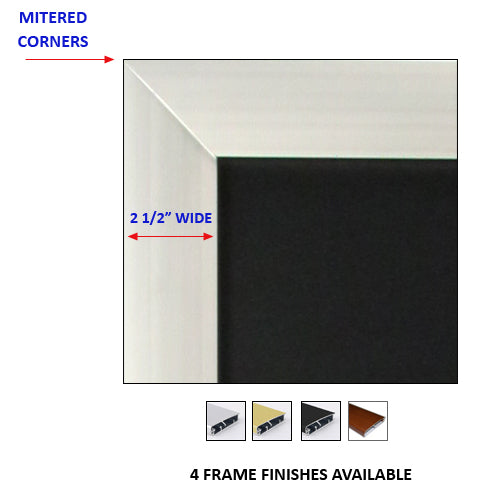 A-FRAME 24 x 36 POSTER STAND HAS 2 1/2" WIDE SIGN FRAME with MITERED CORNERS