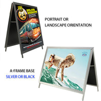 BOLD SNAP FRAME 27" x 41" A-FRAME CAN BE PORTRAIT or LANDSCAPE ORIENTATION