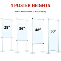 ACCEPTS 4 BANNER SIZES 24 x 28 | 24 x 36 | 24 x 48 | 24 x 60