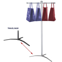 BAG HOLDER FLOOR STANDS WITH TRAVEL BASE