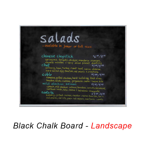 VALUE LINE 24x84 BLACK CHALK BOARD (SHOWN IN LANDSCAPE ORIENTATION)