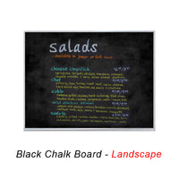 VALUE LINE 30x40 BLACK CHALK BOARD (SHOWN IN LANDSCAPE ORIENTATION)