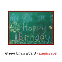 VALUE LINE 18x18 GREEN CHALK BOARD with WOOD FRAME BORDER