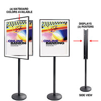 Classic SwingStand Poster Displays | 2-Sided Swing Open Metal Frame Poster Stand in 4 Frame Sizes