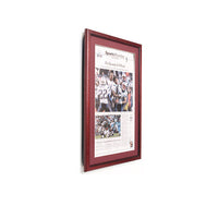 Classic Wood Frame Newspaper Display Frames with Beveled Matboard