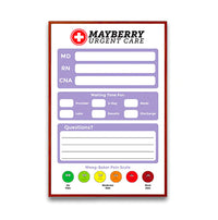 Custom Printed Dry Erase Whiteboards | Steel Magnetic White Marker Board 24x30 with Wood Frame