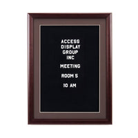 Designer Enclosed Wood Framed Letter Board SwingFrames