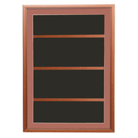 Designer Wood Shadow Box Swingframes with Wooden Shelves (12" Deep)