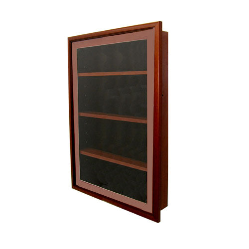 Designer Wood Shadow Box Swingframes with Wooden Shelves (12" Deep)