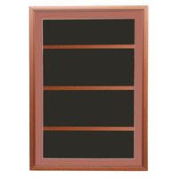 Designer Wood Shadow Box Swingframes with Wooden Shelves (4" Deep)