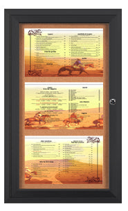 Indoor Restaurant Menu Displays | Indoor Menu Cases