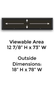 17" x 11" Landscape 4 Across Menu Size Outdoor Enclosed Magnetic Restaurant Menu Case