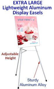 Extra Large Lightweight Aluminum Display Easels