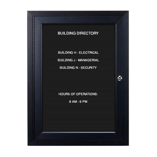 Extra Large Outdoor Enclosed Letter Boards | Wall Mount XL Single Door Metal Display Case 15+ Sizes