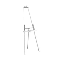 Adjustable SOLID Brushed Stainless Steel Easel Stand | 24" Wide x 66.5" High x 20" Deep