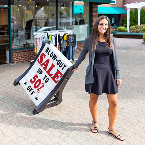 Wheels Included for Easy Moving of the 24 x 36 Changeable Message Board