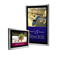 Touch of Class 16x16 Hospitality Wall Poster Frame + Black Velour + Satin Aluminum Finish