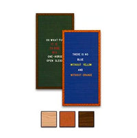 18x36 Wood Frame Blue or Deep Green Felt Letter Boards with Changeable Letters