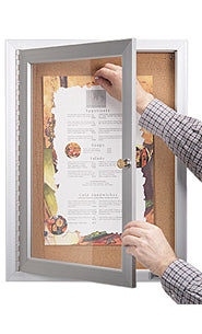 Indoor Enclosed Bulletin Boards 11 x 14 (Single Door)