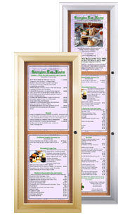 Indoor Menu Displays | Indoor Menu Cases