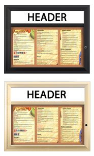 Indoor Menu Displays | Indoor MenuCases