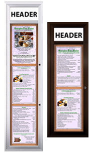 Indoor Menu Displays | Indoor Menu Cases