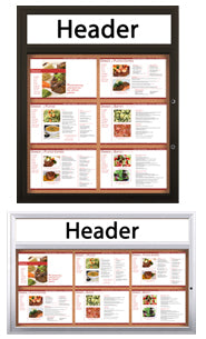 Indoor Menu Displays | Indoor Menu Cases