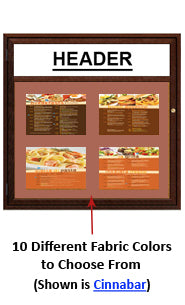 Indoor Wood Menu Displays | Indoor MenuCases