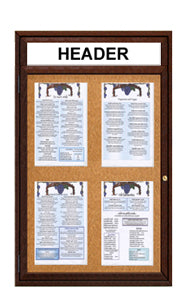 Indoor Wood Menu Displays | Indoor MenuCases