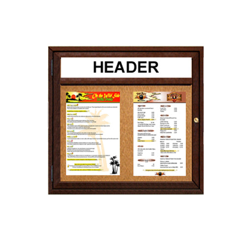 MENU CASE SHOWN: 11 X 14 2 ACROSS