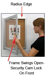 Indoor Menu Swing Cases with Lights (Radius Edge) 