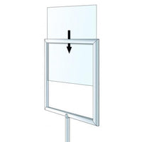 TOP LOADING SIGN FRAME ACCEPTS POSTERS 22x28