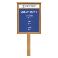 11x17 Standing Outdoor Message Center with Letter Board with Header