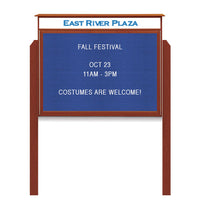 27x41 Free Standing Outdoor Message Center with Letter Board with Header