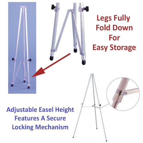 Lightweight Aluminum Display Easels