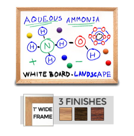 30x40 Magnetic White Dry Erase Marker Board with Wood Frame