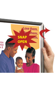 MINI 8.5x14 Poster Snap Frames (.060" Wide Frame Profile)