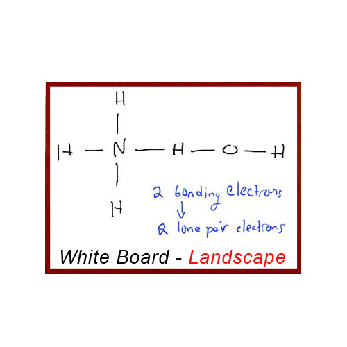 WOOD FRAMED MAGNETIC 36x96 WHITE PORCELAIN DRY ERASE BOARD (SHOWN IN LANDSCAPE ORIENTATION)